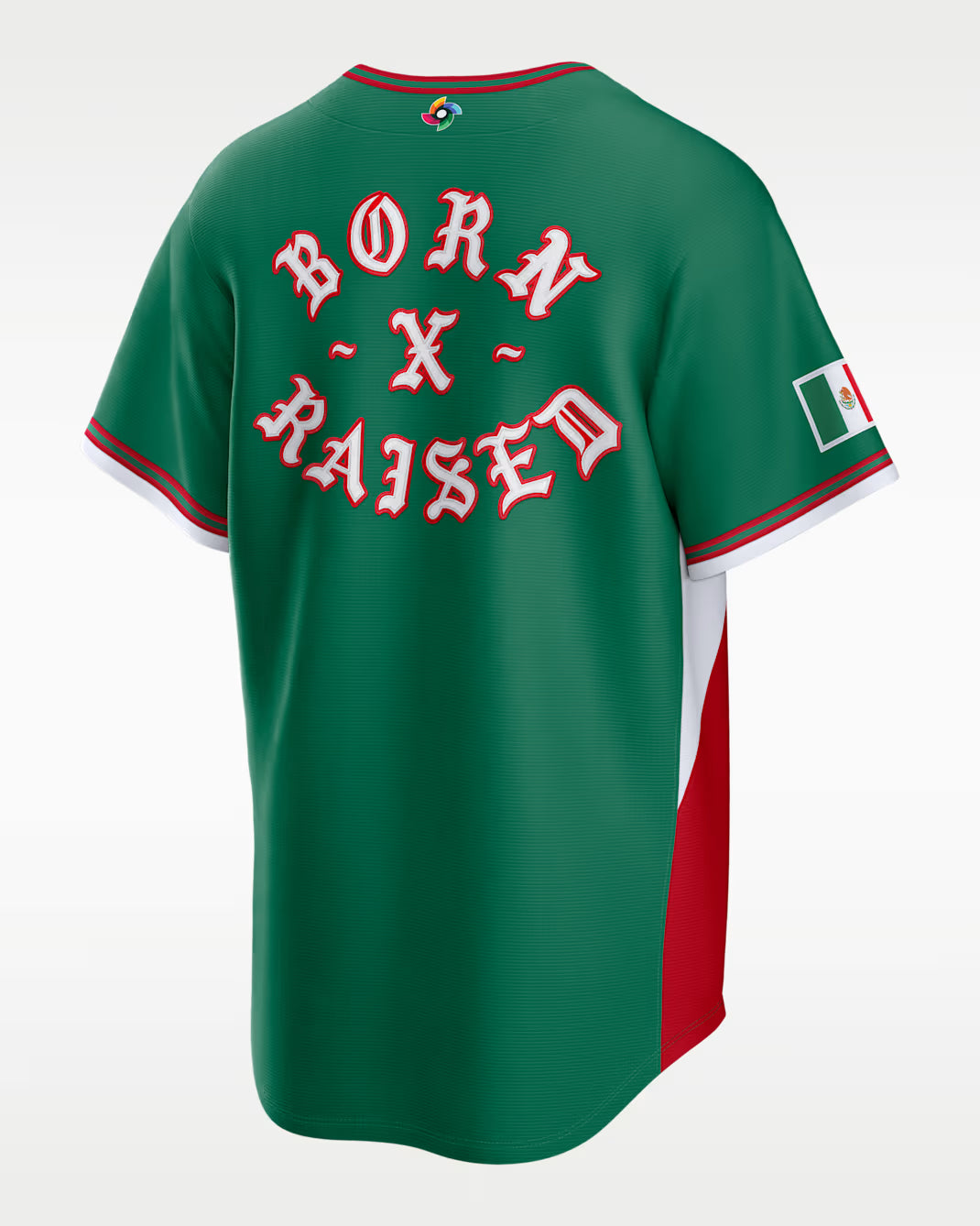 Mexico Baseball Born x Raaised Green 2026 World Baseball Classic Road Stadium Jersey