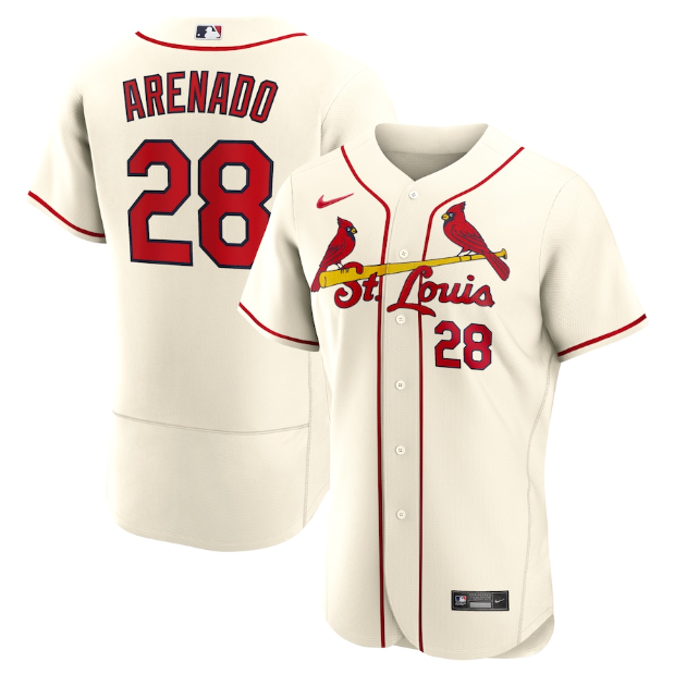 Saint Louis Cardinals Authentic Cream Jersey