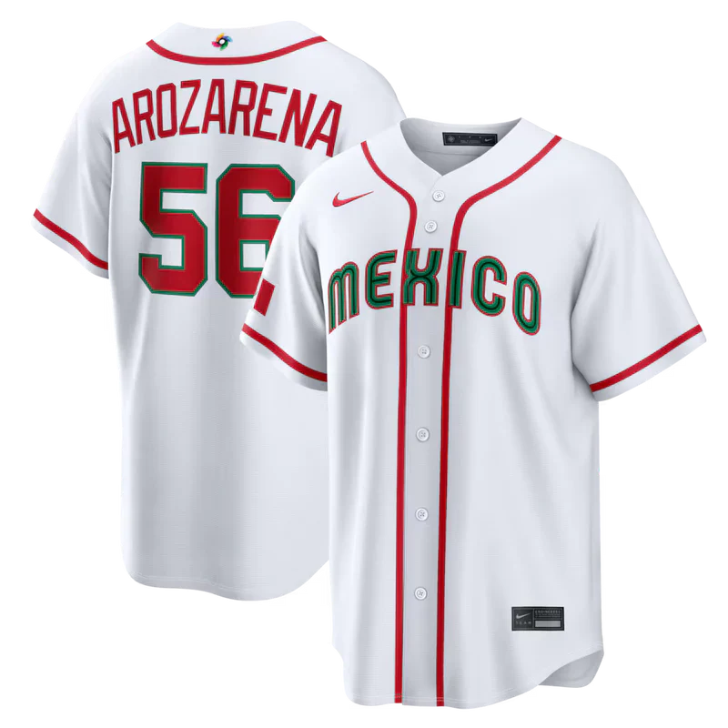 Mexico White 2026 World Baseball Classic Home Stadium Jersey