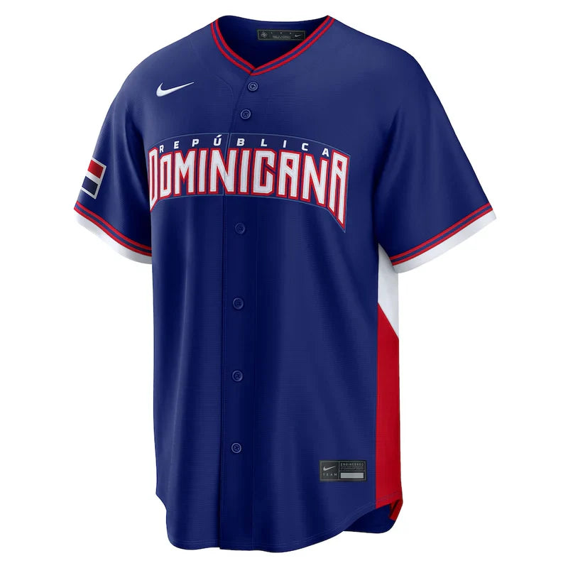 Dominican Republic Baseball Blue 2026 World Baseball Classic Home Stadium Jersey