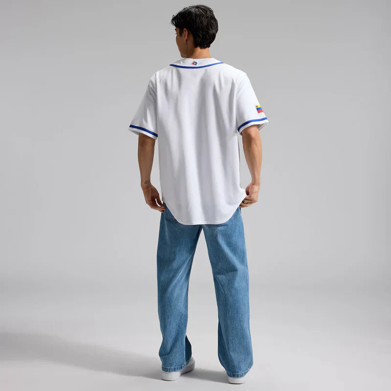 Venezuela Baseball White 2026 World Baseball Classic Home Stadium Jersey