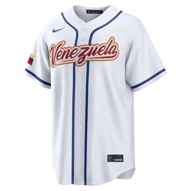 Venezuela Baseball White 2026 World Baseball Classic Home Stadium Jersey