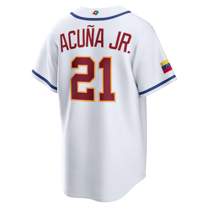 Venezuela Baseball White 2026 World Baseball Classic Home Stadium Jersey