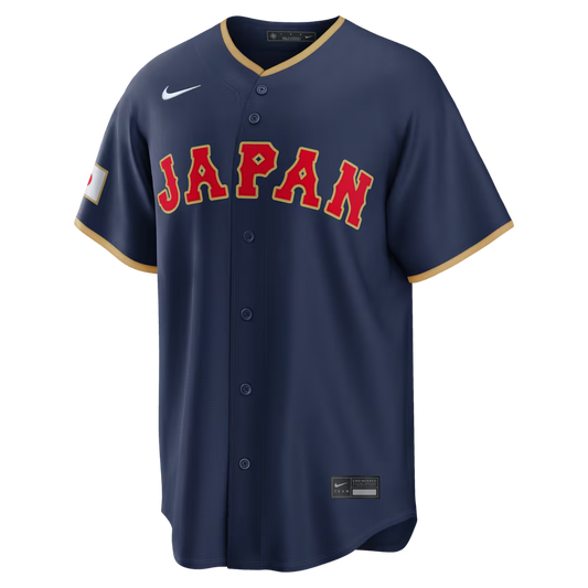 Japan Baseball 2026 World Baseball Classic Road Stadium Navy Jersey