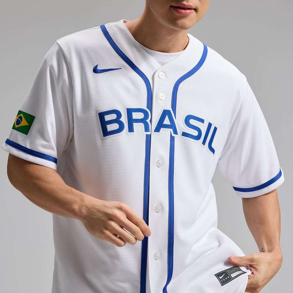 Brazil Baseball White 2026 World Baseball Classic Home Stadium Jersey