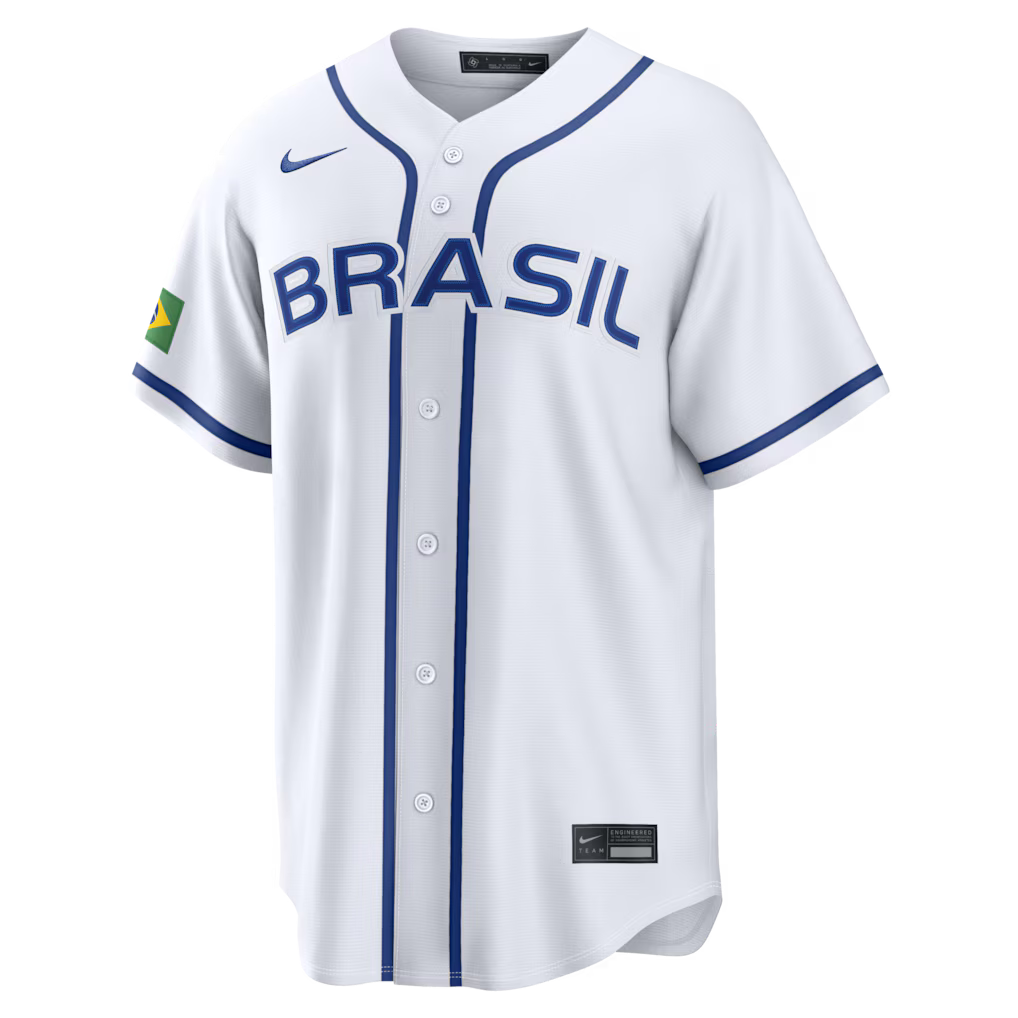 Brazil Baseball White 2026 World Baseball Classic Home Stadium Jersey
