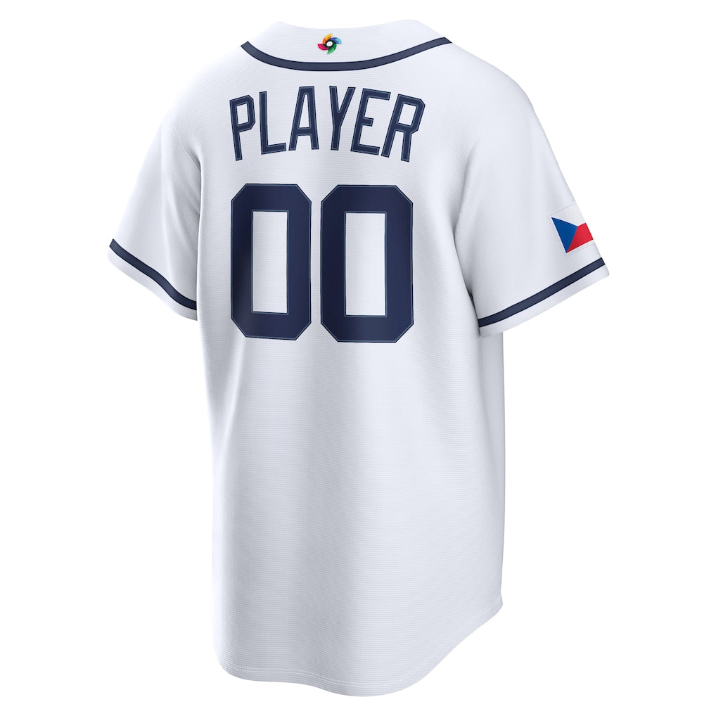 Czech Republic Baseball White 2026 World Baseball Classic Home Stadium Jersey