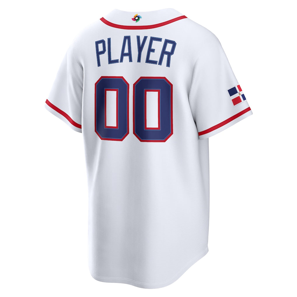 Dominican Republic Baseball White 2026 World Baseball Classic Home Stadium Jersey