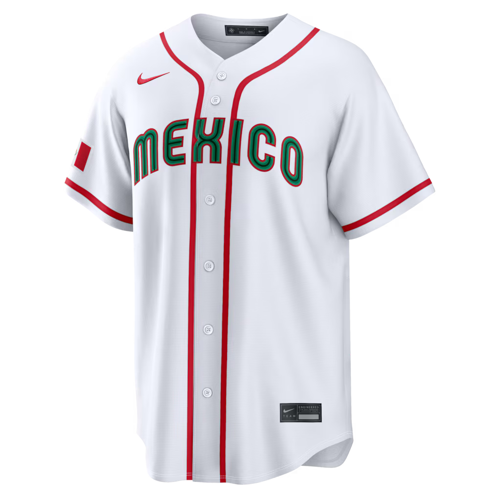 Mexico White 2026 World Baseball Classic Home Stadium Jersey