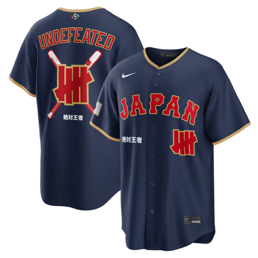 Japan Baseball Undefeated 2026 World Baseball Classic Road Stadium Navy Jersey